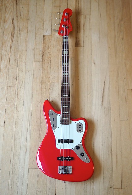 Fender jaguar bass store hot rod red