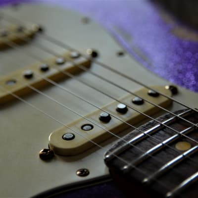 American Fender Stratocaster Custom Relic Purple Sparkle CS Fat 50's image 25