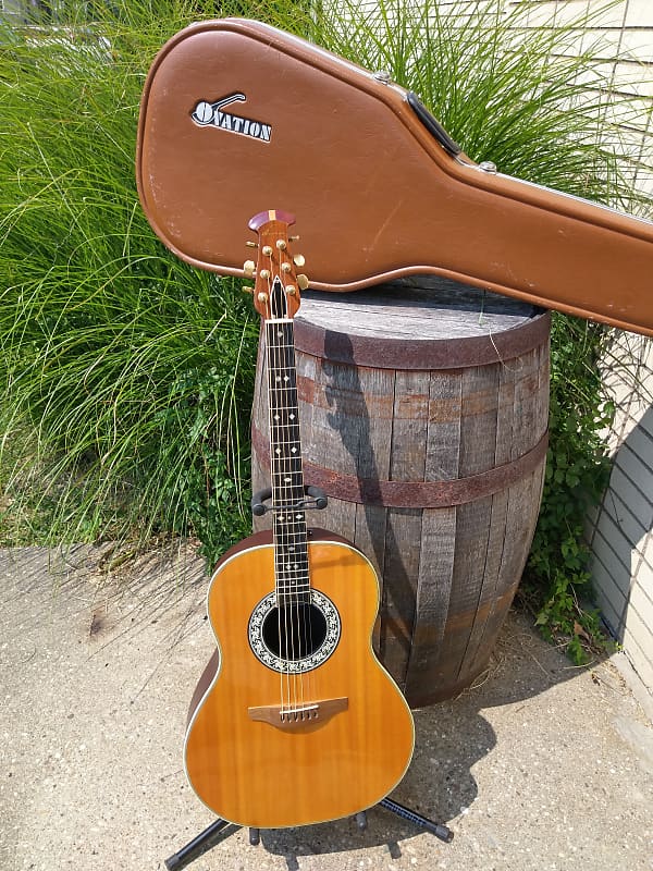 Vintage Ovation USA 1117 Natural Acoustic Guitar W/ Original Hardcase And  Manual