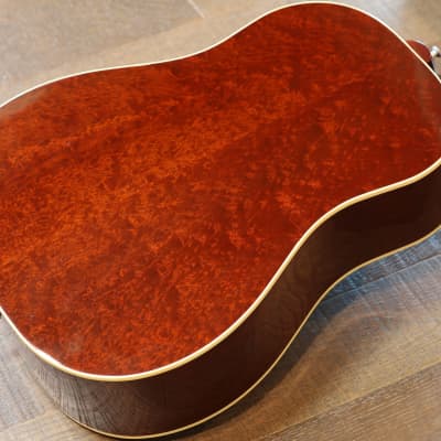 2007 Gibson Custom Shop Ren Ferguson Masterbuild J-45 Quilted Mahogany Custom Acoustic/ Electric Guitar Honey Burst w/ Double Pickguard + COA OHSC image 13