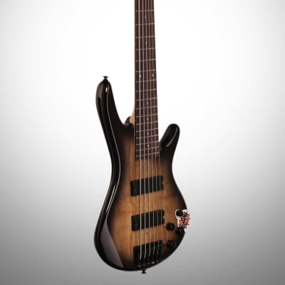 Ibanez GSR206SM Electric Bass, 6-String - Natural Gray Flat image 5