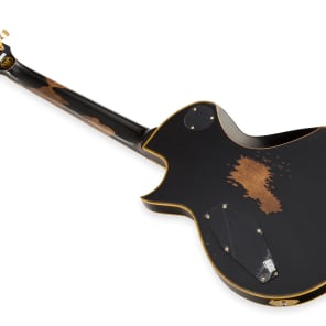 ESP Eclipse-II USA DB Distressed EMG VBK - Vintage Black