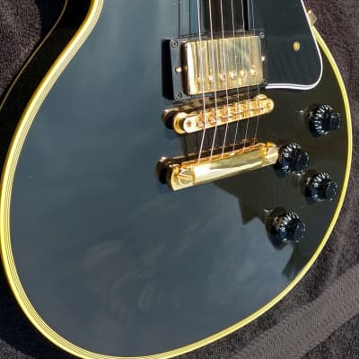 2015 Gibson Custom Shop True Historic '57 Les Paul Custom  Black Beauty Reissue image 6
