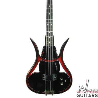 1967 Ampeg ASB-1 "Devil Bass" - Red/Black image 1
