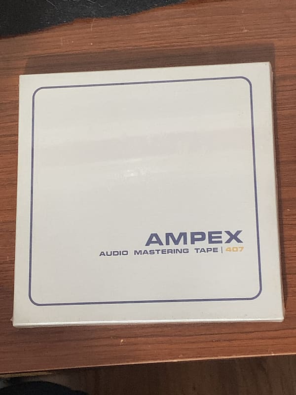 (5) Ampex 407 Audio Mastering Tape 7" Reel to Reel NOS SEALED 1800’ Polyester NEW 1970s - Grey image 1