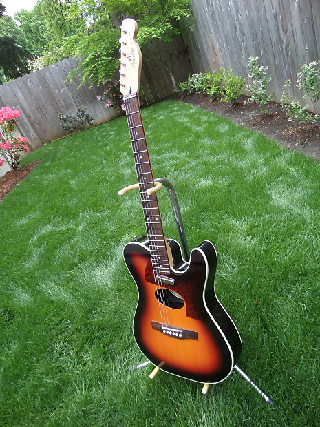 Fender Telecoustic DLX SB | Reverb