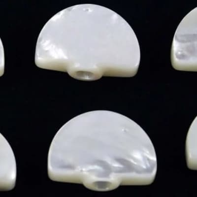 TK-0997 Oval Button Set For Gotoh TunersWhite Pearloid