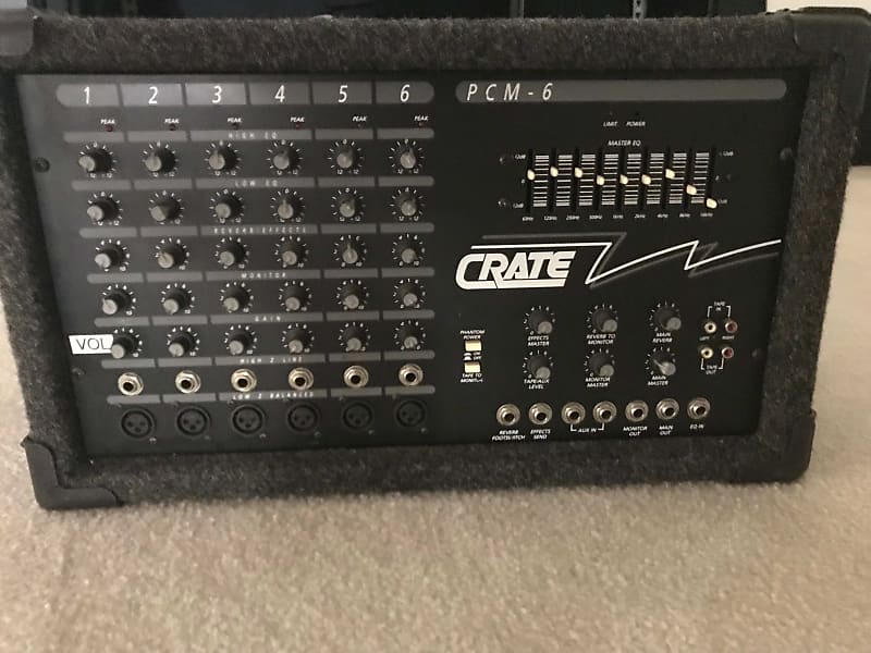 Crate PCM6 Powered Mixer Reverb