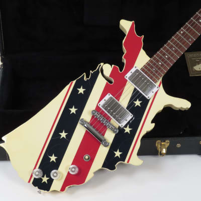 Gibson Map Guitar 1985 Super Rare Stars and Stripes Finish with Case and Paperwork 1 of 9 made! image 3