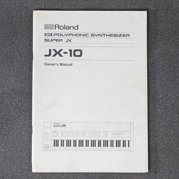 Roland Super JX10 Original Owner's Manual Reverb