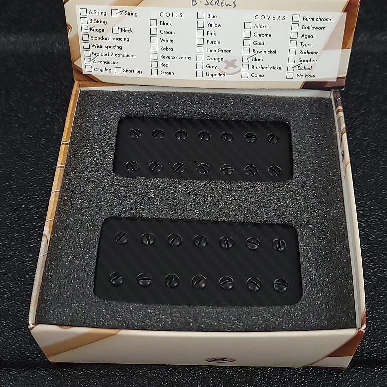 Bare Knuckle Juggernaut 7 Set Carbon Fiber Black Screw Reverb UK