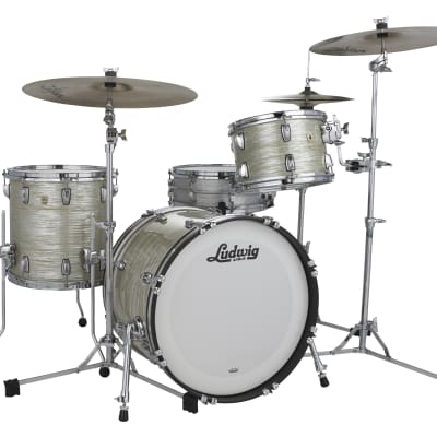 Ludwig *Pre-Order* Classic Maple Olive Oyster Pro Beat 14x24_9x13_16x16 Drums Kit Shell Pack Made in the USA Authorized Dealer image 1