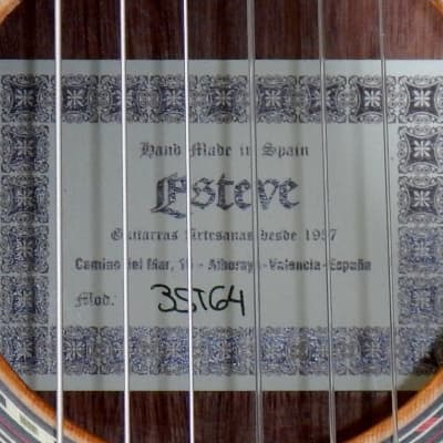 Esteve 3ST 640 short scale classical guitar Made in Spain image 4