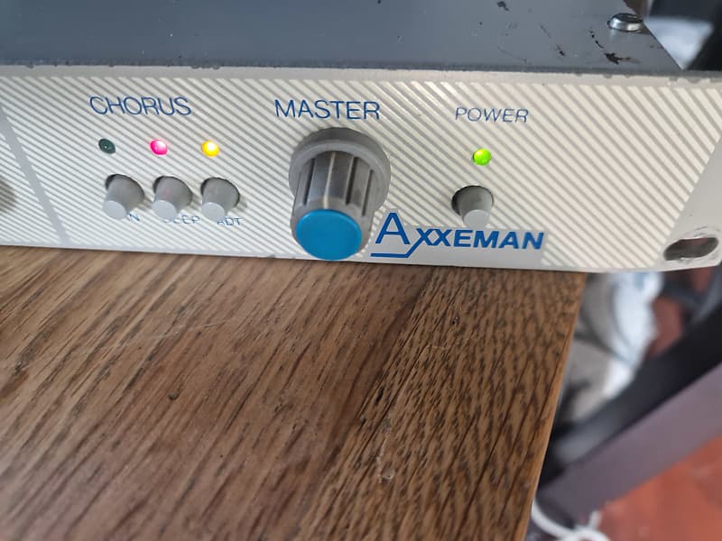 Nomad Axxeman - vintage and rare British-made solid-state guitar pre-amp with chorus from the 1980s  			