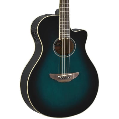 Yamaha APX600 Thin Body Acoustic-Electric Guitar - Oriental Blue Burst