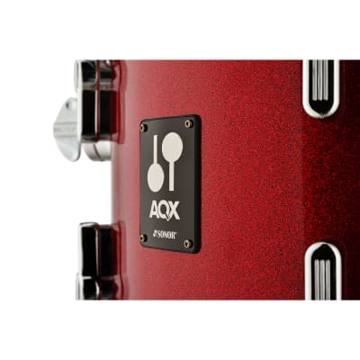 Sonor AQX 18" Red Moon Sparkle Jazz Shell Set image 3