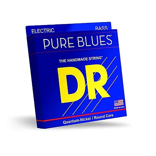 DR PBVW-40 PURE BLUES Quantum Nickel Bass Strings, Extra Light 40-95 image 1