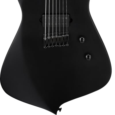 Ibanez ICTB721 Iceman Iron Label Electric Guitar - Flat Black  w/Gigbag image 4