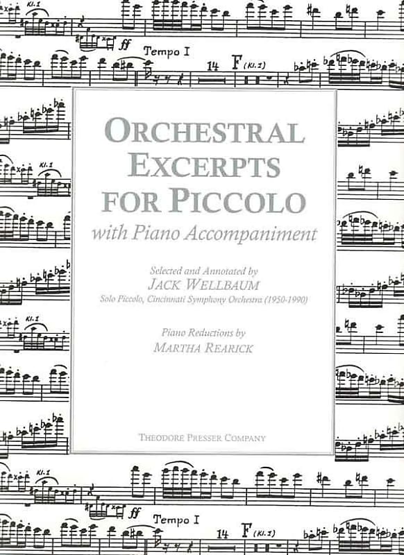 Orchestral Excerpts for Piccolo Reverb