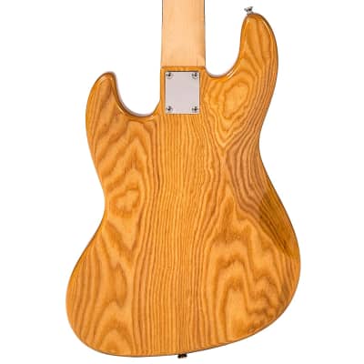 Vintage VJ75 ReIssued Maple Fingerboard Bass Guitar ~ 5-String - Natural Ash image 3