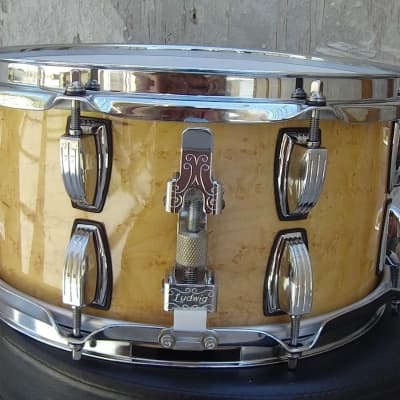 LUDWIG - Classic Natural Gloss Birds Eye Maple -12 x 6 - Snare Drum - stunning image 4