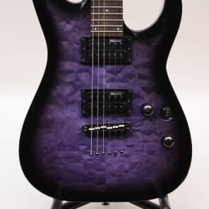 ESP LTD MH100QMNT Quilted Maple Top See-thru Purple Electric