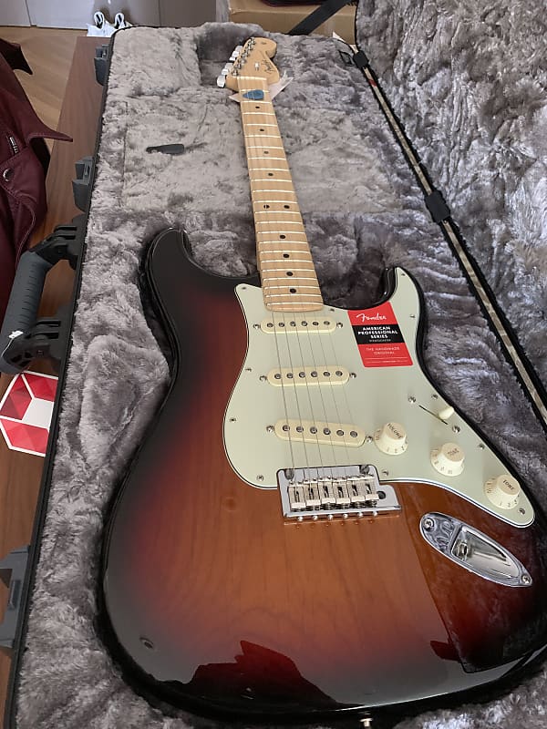 Fender American Professional Stratocaster with Maple Fretboard 2017 - 2019 Sienna Sunburst image 1