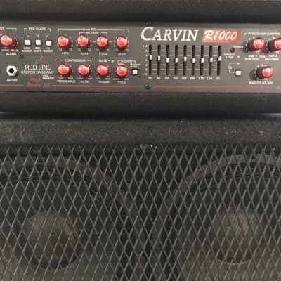 Carvin R1000 Red Line 1000 Watt Bass Head W/ Carvin RL410T 4x10