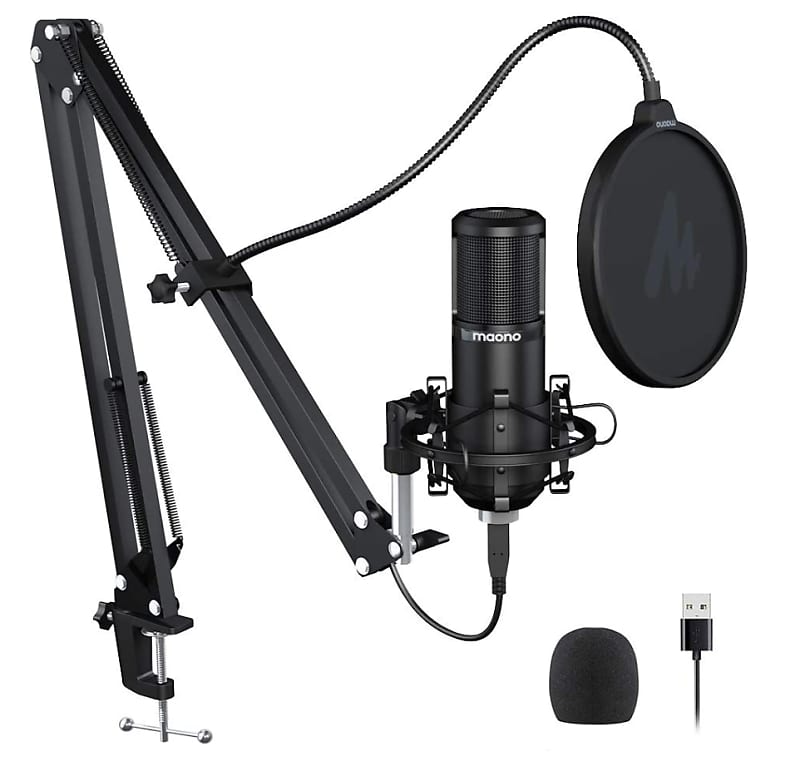 Condenser Cardioid USB PC Microphone Kit for Podcasting, | Reverb