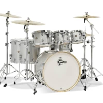 Gretsch Catalina Maple 6-Piece Shell Pack with Free Additional 8″ Tom Silver Sparkle  (22/8/10/12/14/16/14SN) image 2