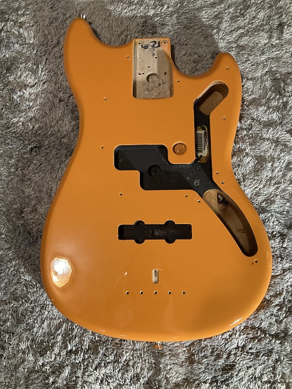 Fender Mustang Bass body 2017 Capri Orange Reverb