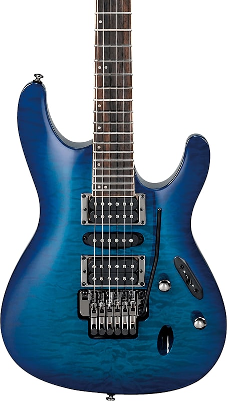 Ibanez S670QM S Standard Series Electric Guitar, Sapphire Blue image 1