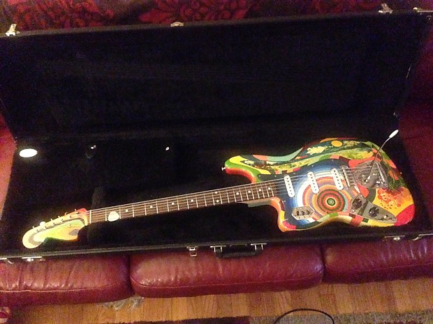 USA Custom Guitars Jack Bruce Fool Bass VI replica clone 2008 Psychedelic Left Handed image 1