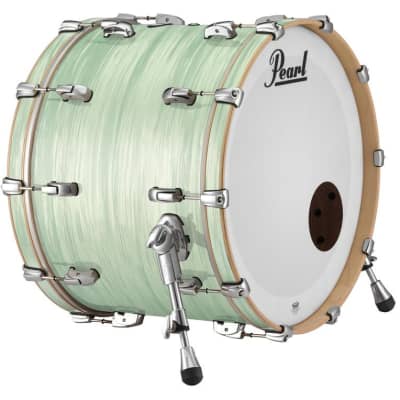 Pearl Music City Custom 20"x18" Reference Series Bass Drum w/o BB3 Mount BLUE SATIN MOIRE RF2018BX/C721 image 17