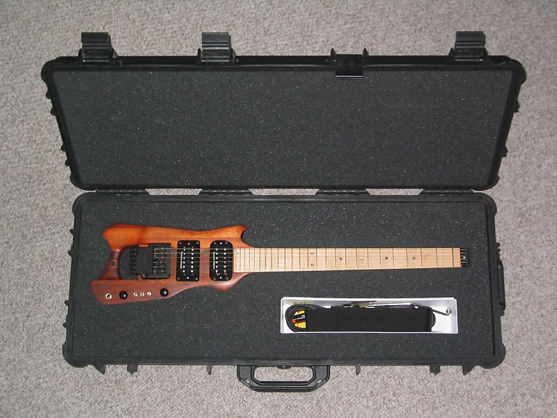 Harrower The Studio JB & Jazz pickups 1999 Natural Wood, Old Growth Honduras Mahoghany, Hard Rock Ma image 1