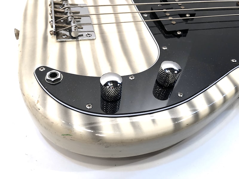 Vintage Japanese Tiger Stripe bass guitar heavy metal style