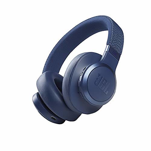 JBL Live 660NC - Wireless Over-Ear Noise Cancelling Headphones with Long Lasting Battery and Voice Assistant - Blue image 1