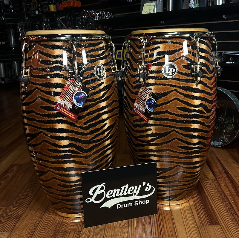 LP Raul Rekow Signature Congas＆Bongo set LP Latin Percussion Raul Rekow Signature Tiger Print Series