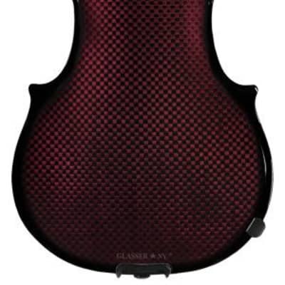 Glasser Carbon Composite Acoustic Electric 5-String 16" Viola 2020s Red image 2