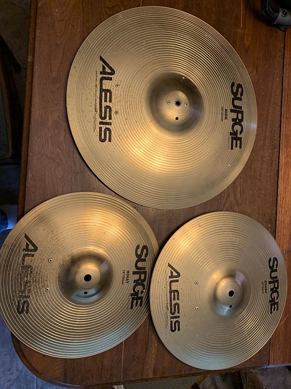 Alesis Surge Cymbal Pad/Trigger Set w/Hardware and Hi Hat Reverb