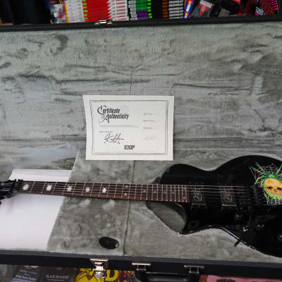 ESP Custom Shop KH-3 w/ Spider  Black w/Graphic Left Handed 6-String Guitar w/ Case image 11