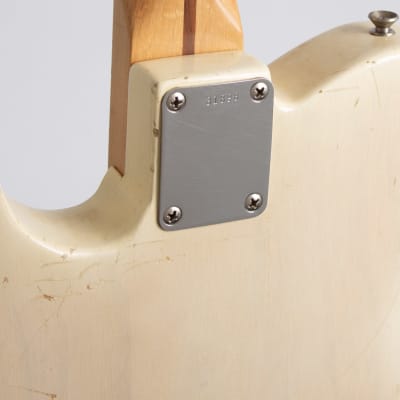 Fender  Telecaster Solid Body Electric Guitar (1958), ser. #31898, original tweed hard shell case. image 16