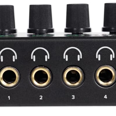 Mackie HM-4 4-Way Distribution Headphone Amplifier Amp w/4 Headphone Outputs image 2