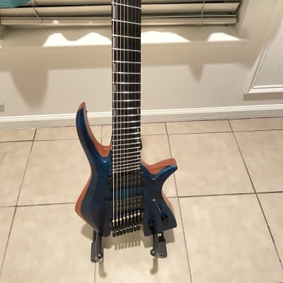 Valravn 8 String Headless Guitar 2022 Blue Ukraine Custom | Reverb