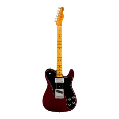 Fender American Vintage II 1977 Telecaster Custom 6-String, Alder Body and Gloss Polyurethane Finish Electric Guitar (Wine, Right-Handed) for sale