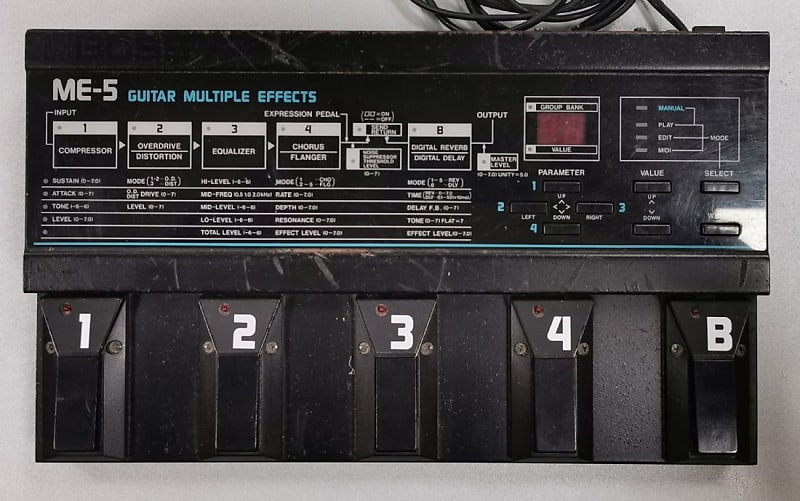 Boss ME-5 Guitar multieffect - Made in Japan | Reverb