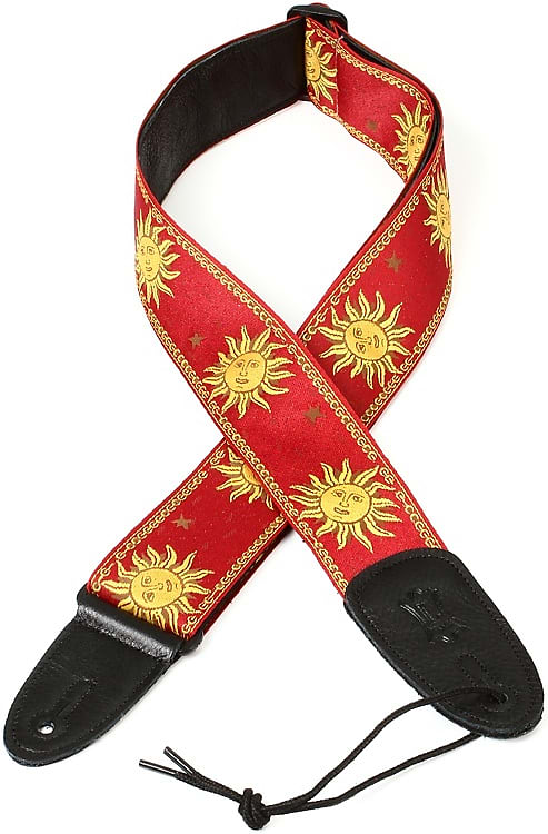 Levy's MPJG '60s Sun Polyester Guitar Strap - Red image 1