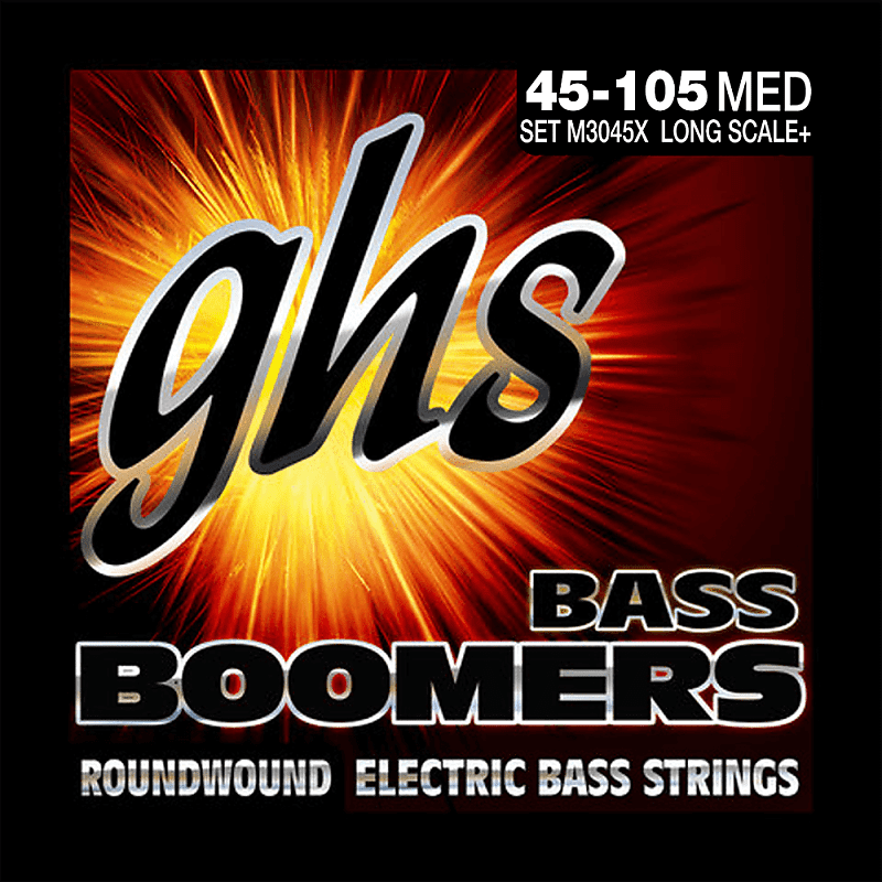 GHS Medium Bass Boomers M3045X 45-105 image 1