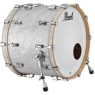 Pearl Music City Custom 24"x14" Reference Series Bass Drum w/BB3 Mount MATTE WHITE MARINE PEARL RF2414BB/C422 image 21