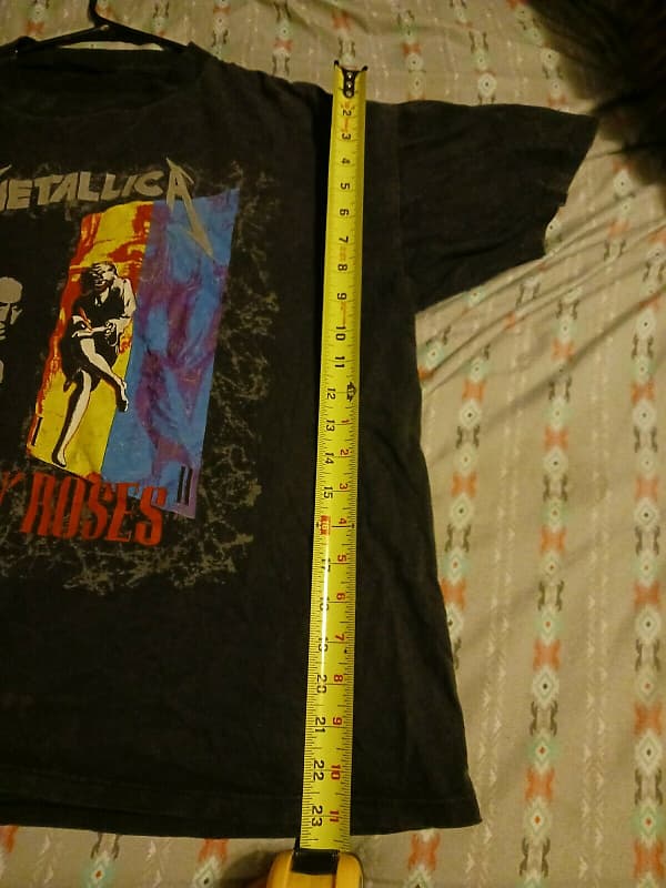 Rare Vintage 1992 Guns N Roses Metallica North American Tour T Shirt M